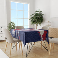 Falefa Samoa Village Tablecloth Valley Polynesian Tribal Hibiscus Floral