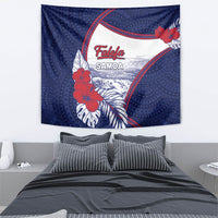Falefa Samoa Village Tapestry Valley Polynesian Tribal Hibiscus Floral