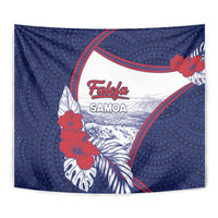 Falefa Samoa Village Tapestry Valley Polynesian Tribal Hibiscus Floral