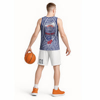 Personalised Vaitele Samoa Village Basketball Jersey Falefa Valley Polynesian Tribal Hibiscus Floral