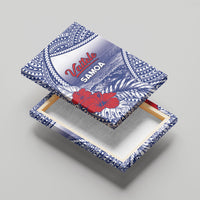 Vaitele Samoa Village Canvas Wall Art Falefa Valley Polynesian Tribal Hibiscus Floral