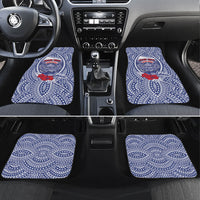 Personalised Vaitele Samoa Village Car Mats Falefa Valley Polynesian Tribal Hibiscus Floral