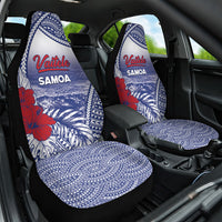 Vaitele Samoa Village Car Seat Cover Falefa Valley Polynesian Tribal Hibiscus Floral