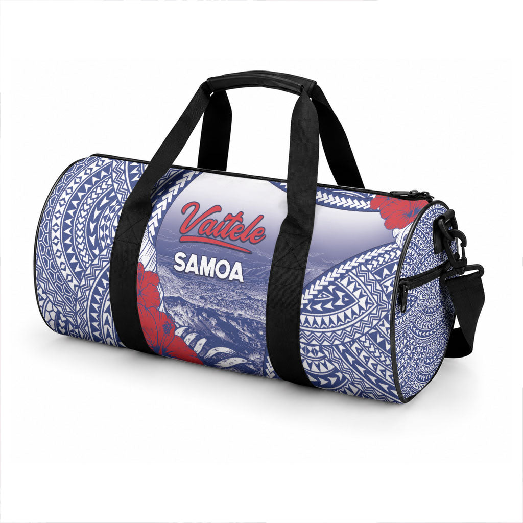 Vaitele Samoa Village Duffle Bag Falefa Valley Polynesian Tribal Hibiscus Floral DT05 - Polynesian Pride