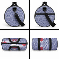 Vaitele Samoa Village Duffle Bag Falefa Valley Polynesian Tribal Hibiscus Floral DT05 - Polynesian Pride