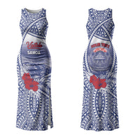 Personalised Vaitele Samoa Village Family Matching Tank Maxi Dress and Hawaiian Shirt Falefa Valley Polynesian Tribal Hibiscus Floral