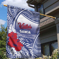 Vaitele Samoa Village Garden Flag Falefa Valley Polynesian Tribal Hibiscus Floral