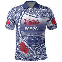 Personalised Vaitele Samoa Village Polo Shirt Falefa Valley Polynesian Tribal Hibiscus Floral
