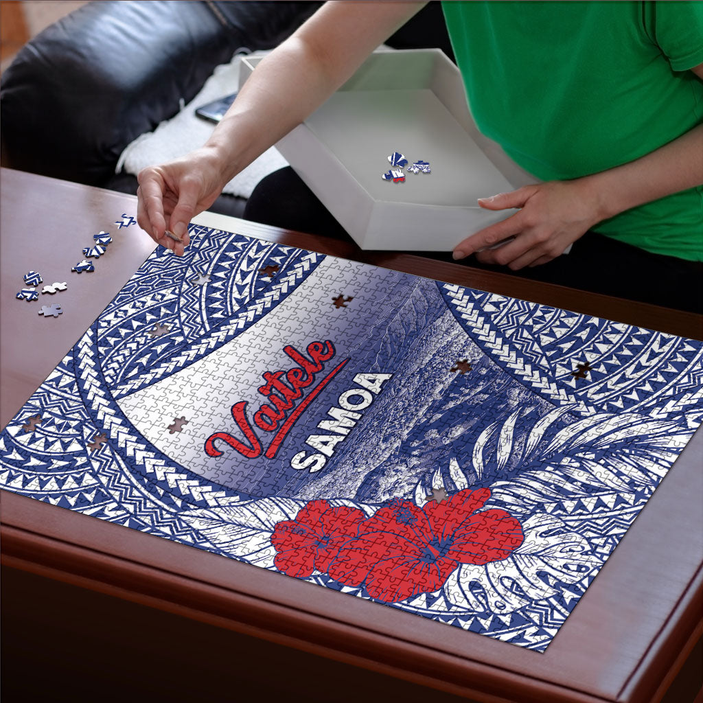 Vaitele Samoa Village Puzzle Falefa Valley Polynesian Tribal Hibiscus Floral