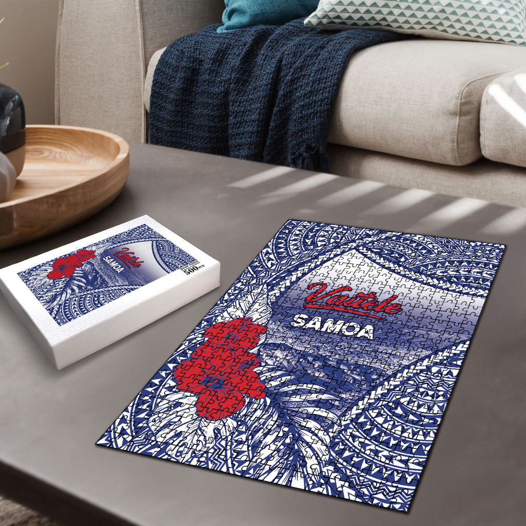 Vaitele Samoa Village Puzzle Falefa Valley Polynesian Tribal Hibiscus Floral