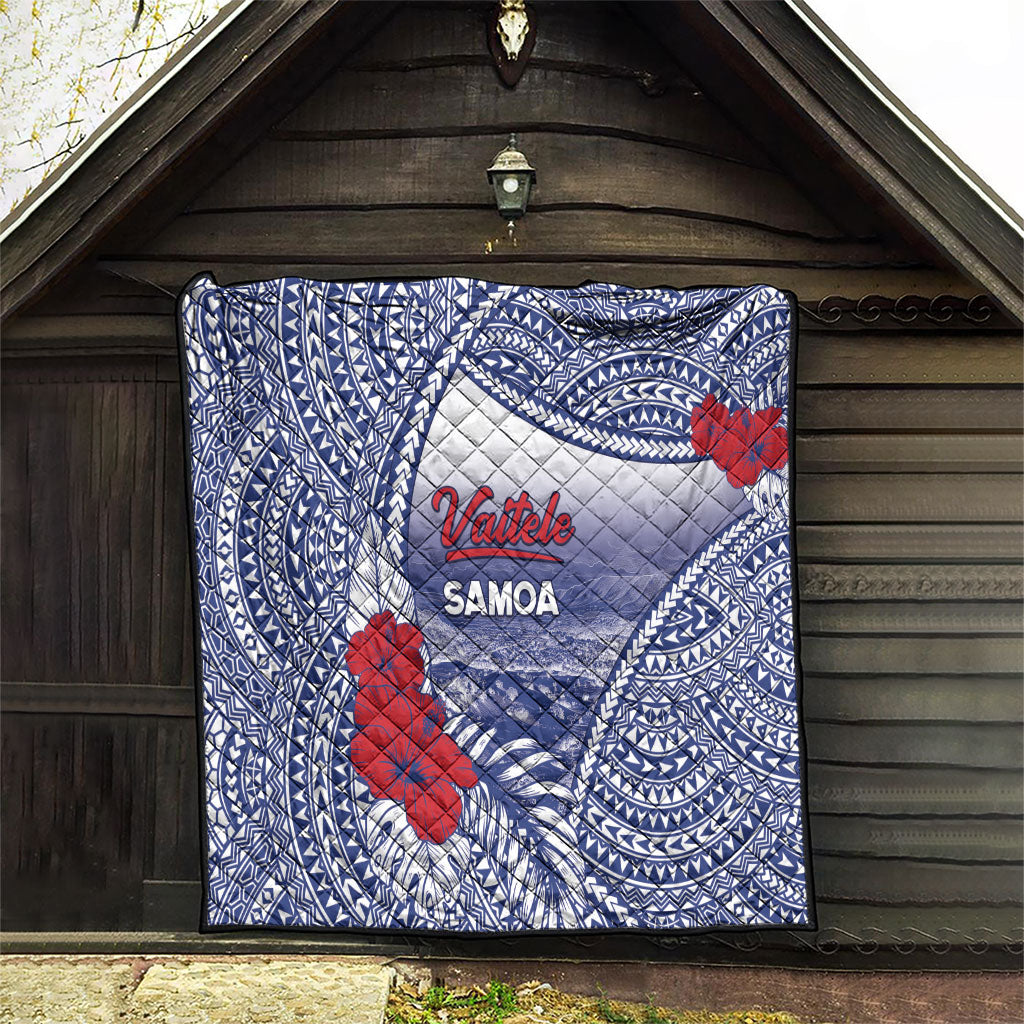 Vaitele Samoa Village Quilt Falefa Valley Polynesian Tribal Hibiscus Floral