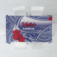 Vaitele Samoa Village Tablecloth Falefa Valley Polynesian Tribal Hibiscus Floral