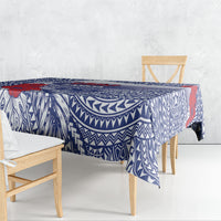 Vaitele Samoa Village Tablecloth Falefa Valley Polynesian Tribal Hibiscus Floral