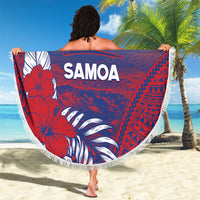Faleula Samoa Village Beach Blanket Falefa Valley Polynesian Tribal Hibiscus Floral