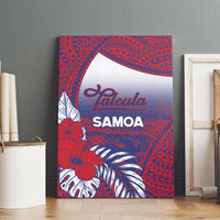 Faleula Samoa Village Canvas Wall Art Falefa Valley Polynesian Tribal Hibiscus Floral
