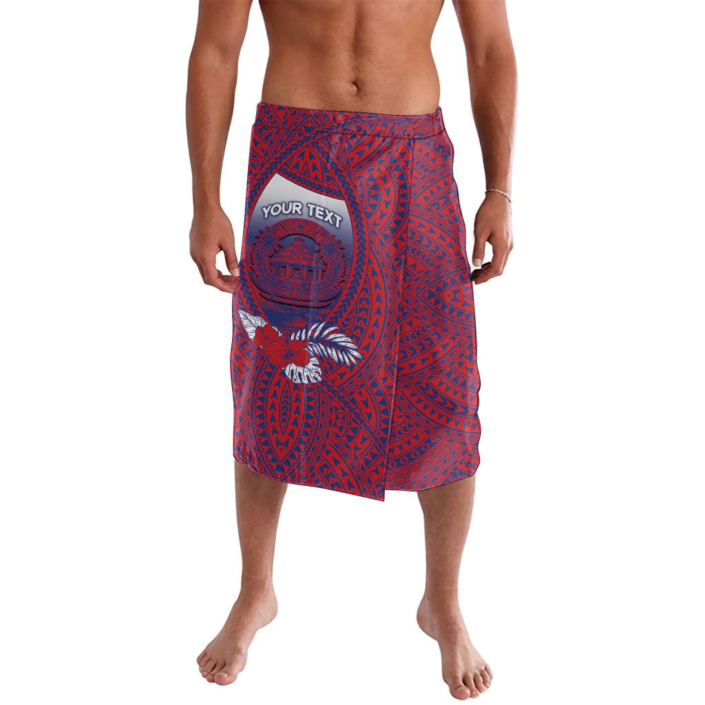 Personalised Faleula Samoa Village Lavalava Falefa Valley Polynesian Tribal Hibiscus Floral DT05 Red - Polynesian Pride