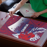 Faleula Samoa Village Puzzle Falefa Valley Polynesian Tribal Hibiscus Floral DT05 - Polynesian Pride