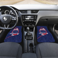Personalised Vailele Samoa Village Car Mats Map Polynesian Tribal Hibiscus Floral