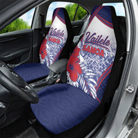 Vailele Samoa Village Car Seat Cover Map Polynesian Tribal Hibiscus Floral