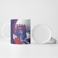 Personalised Vailele Samoa Village Ceramic Mug Map Polynesian Tribal Hibiscus Floral DT05 - Polynesian Pride