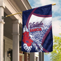 Vailele Samoa Village Garden Flag Map Polynesian Tribal Hibiscus Floral