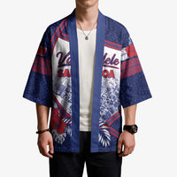Personalised Vailele Samoa Village Kimono Map Polynesian Tribal Hibiscus Floral DT05 - Polynesian Pride