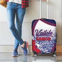 Vailele Samoa Village Luggage Cover Map Polynesian Tribal Hibiscus Floral