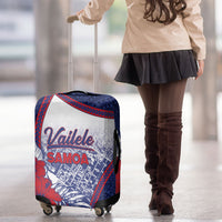 Vailele Samoa Village Luggage Cover Map Polynesian Tribal Hibiscus Floral