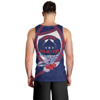 Personalised Vailele Samoa Village Men Tank Top Map Polynesian Tribal Hibiscus Floral DT05 - Polynesian Pride