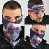 Vailele Samoa Village Neck Gaiter Map Polynesian Tribal Hibiscus Floral
