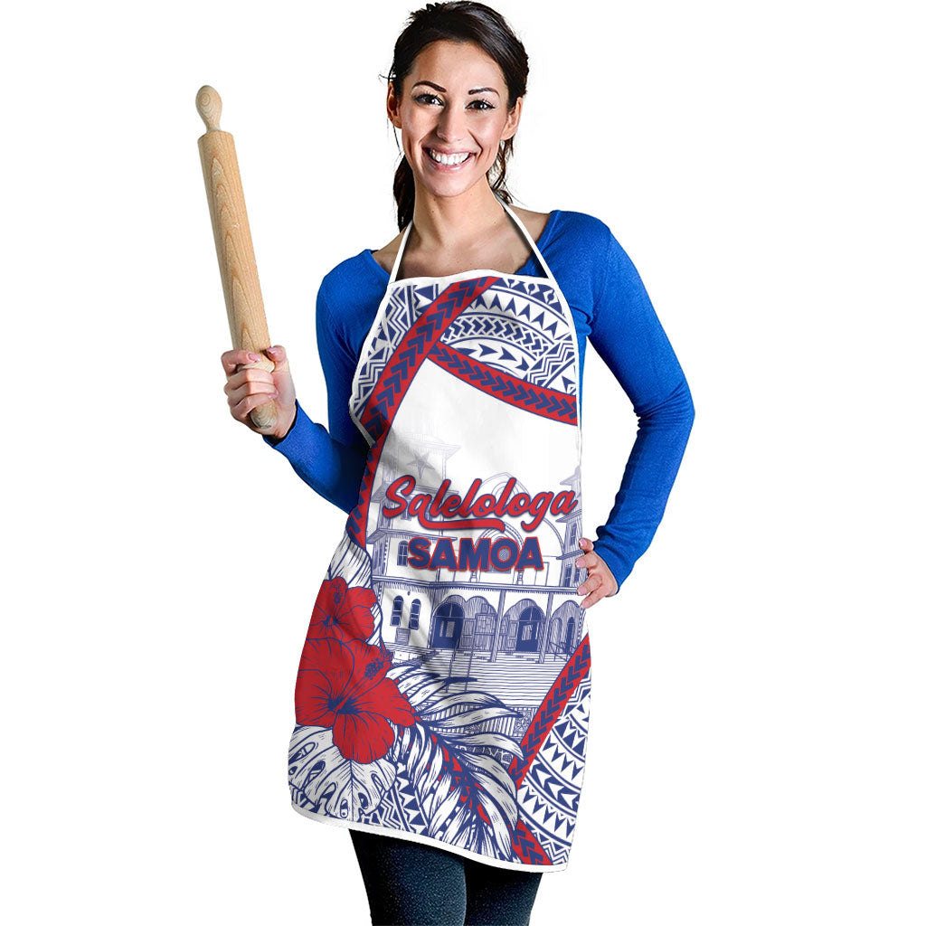 Salelologa Samoa Village Apron Polynesian Tribal Church Landmark Hibiscus Floral