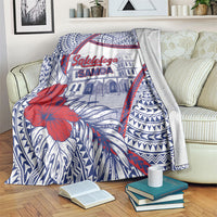 Salelologa Samoa Village Blanket Polynesian Tribal Church Landmark Hibiscus Floral