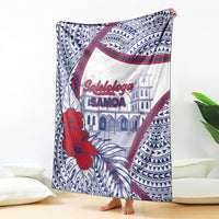 Salelologa Samoa Village Blanket Polynesian Tribal Church Landmark Hibiscus Floral