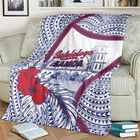 Salelologa Samoa Village Blanket Polynesian Tribal Church Landmark Hibiscus Floral