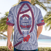 Personalised Salelologa Samoa Village Hawaiian Shirt Polynesian Tribal Church Landmark Hibiscus Floral
