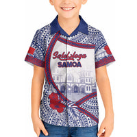 Personalised Salelologa Samoa Village Hawaiian Shirt Polynesian Tribal Church Landmark Hibiscus Floral