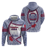 Personalised Salelologa Samoa Village Hoodie Polynesian Tribal Church Landmark Hibiscus Floral