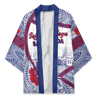 Personalised Salelologa Samoa Village Kimono Polynesian Tribal Church Landmark Hibiscus Floral