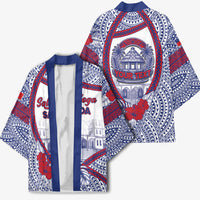 Personalised Salelologa Samoa Village Kimono Polynesian Tribal Church Landmark Hibiscus Floral
