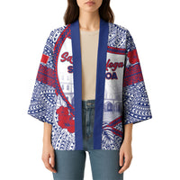 Personalised Salelologa Samoa Village Kimono Polynesian Tribal Church Landmark Hibiscus Floral