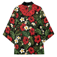 Hawaiian Floral Muscle Abs Kimono Six Pack Hibiscus Flower Lei Luau DT05 - Polynesian Pride