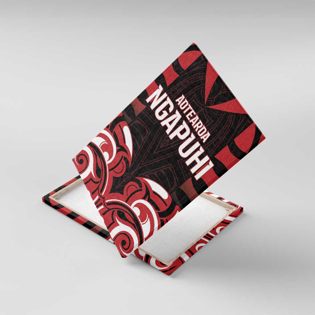 Aotearoa Ngapuhi Canvas Wall Art Maori Pattern New Zealand - Polynesian Pride