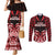 Custom Aotearoa Ngapuhi Couples Matching Mermaid Dress and Long Sleeve Button Shirt Maori Pattern New Zealand - Polynesian Pride