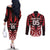 Custom Aotearoa Ngapuhi Couples Matching Off The Shoulder Long Sleeve Dress and Long Sleeve Button Shirt Maori Pattern New Zealand - Polynesian Pride