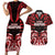 Custom Aotearoa Ngapuhi Couples Matching Short Sleeve Bodycon Dress and Hawaiian Shirt Maori Pattern New Zealand - Polynesian Pride