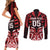 Custom Aotearoa Ngapuhi Couples Matching Short Sleeve Bodycon Dress and Long Sleeve Button Shirt Maori Pattern New Zealand - Polynesian Pride