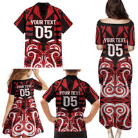 Custom Aotearoa Ngapuhi Family Matching Puletasi and Hawaiian Shirt Maori Pattern New Zealand - Polynesian Pride