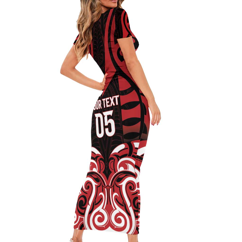 Custom Aotearoa Ngapuhi Family Matching Short Sleeve Bodycon Dress and Hawaiian Shirt Maori Pattern New Zealand - Polynesian Pride