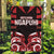 Aotearoa Ngapuhi Garden Flag Maori Pattern New Zealand - Polynesian Pride