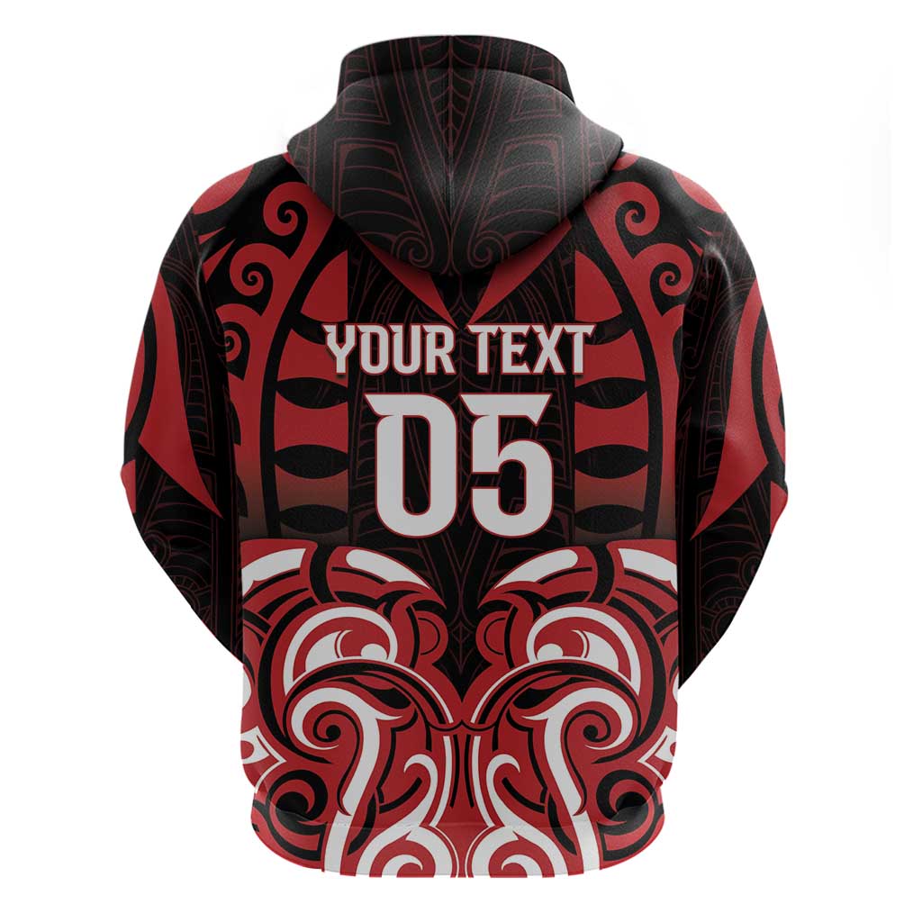 Custom Aotearoa Ngapuhi Hoodie Maori Pattern New Zealand - Polynesian Pride